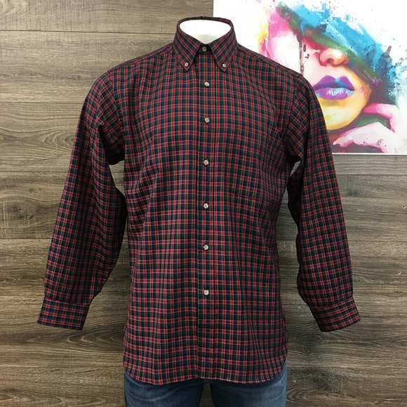 Vintage Sir Pendleton Wool Plaid Button Down Shirt Mens Size‎ L - Picture 1 of 6